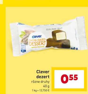 Clever dezert rôzne druhy 40 g