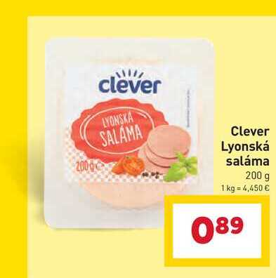 Clever Lyonská saláma 200 g