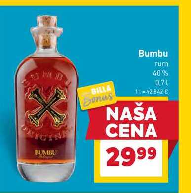 Bumbu rum 40% 0,7l