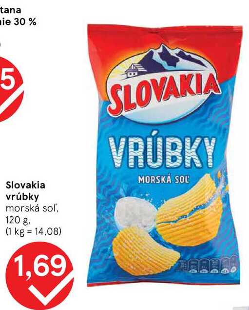 Slovakia vrúbky morská soľ, 120 g