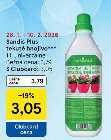 Sandis Plus tekuté hnojivo 1l