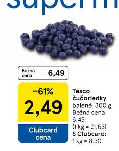 Čučoriedky balené, 300 g