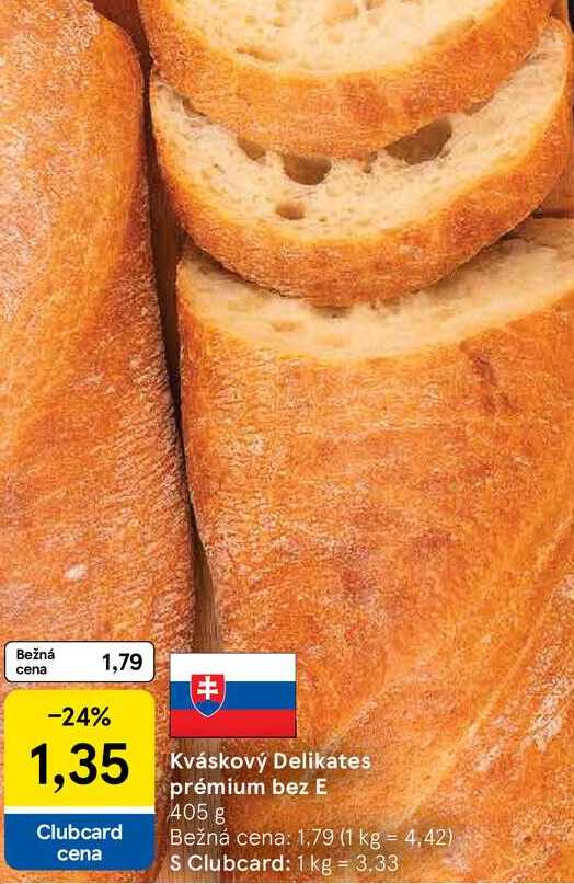 Kváskový Delikates prémium bez E 405 g 