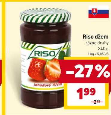 Riso džem rôzne druhy 340 g