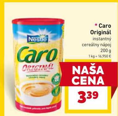 Caro Originál instantný cereálny nápoj 200 g