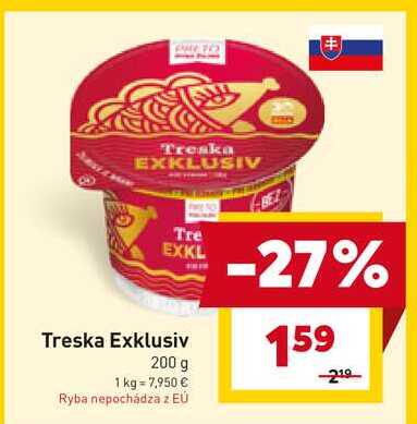 Treska Exklusiv 200 g 