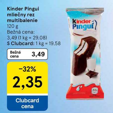 Kinder Pinguí 4x30 g