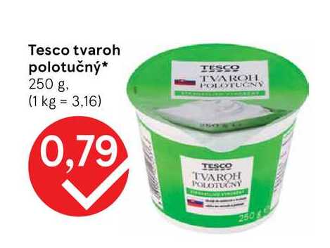 Tesco tvaroh polotučný 250 g