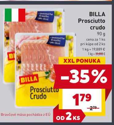 BILLA Prosciutto crudo 90 g
