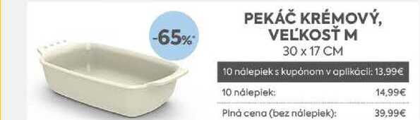 PEKÁČ KRÉMOVÝ, VEĽKOSŤ M 30 x 17 CM