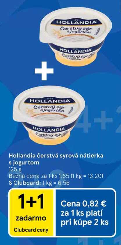 Hollandia čerstvá syrová nátierka s jogurtom 125 g 