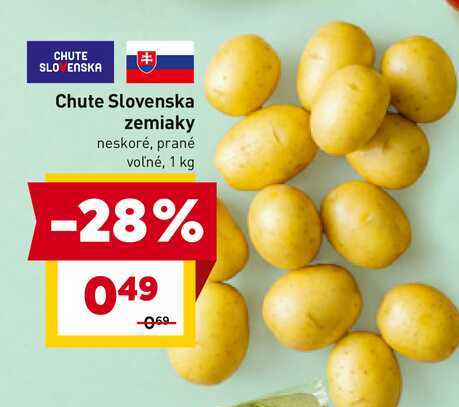Chute Slovenska zemiaky neskoré, prané voľné, 1 kg 