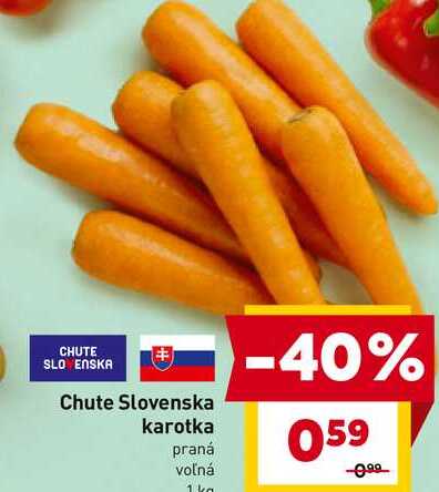 Chute Slovenska karotka praná voľná 1kg