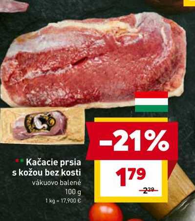 Kačacie prsia s kožou bez kosti 1 kg
