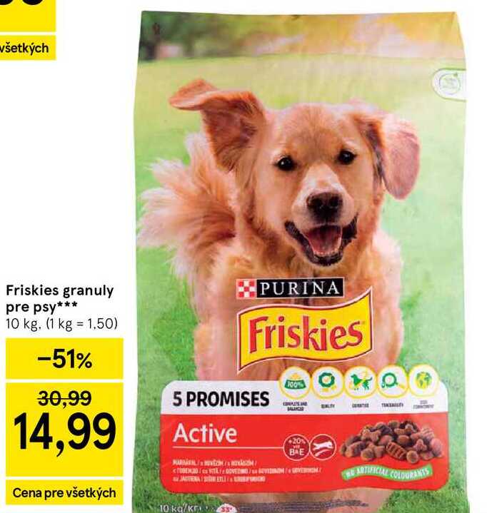 Friskies granuly pre psy 10 kg