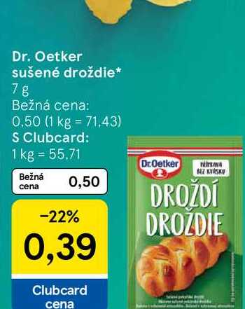 Dr. Oetker sušené droždie 7g 