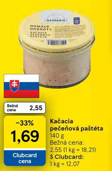 Kačacia pečeňová paštéta 140 g