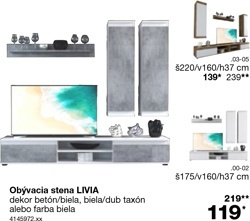 Obývacia stena LIVIA