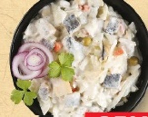 Rybací šalát v majonéze
