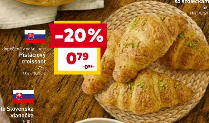 Pistáciový croissant 77g