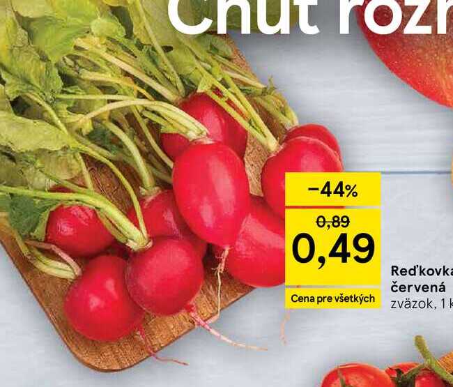 Reďkovka červená zväzok, 1ks