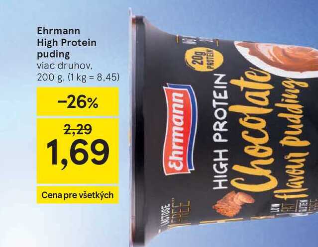 Ehrmann High Protein puding viac druhov, 200 g