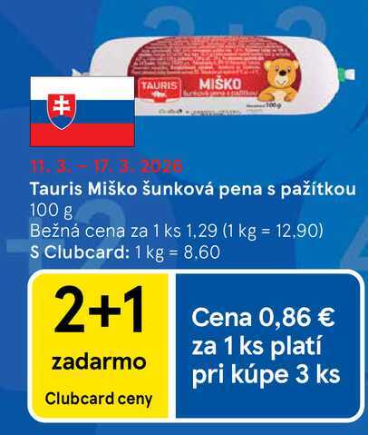 Tauris Miško šunková pena s pažítkou 100 g 