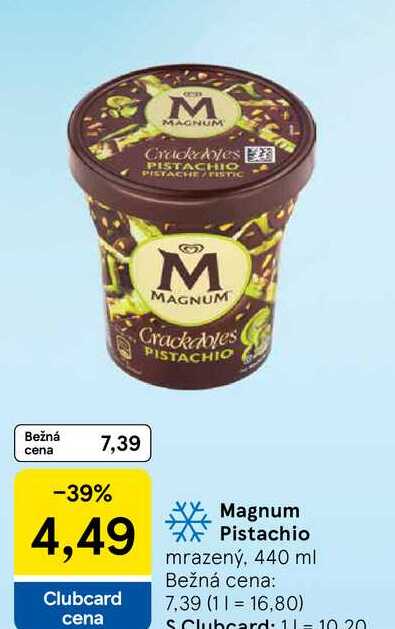 Magnum Pistachio mrazený, 440 ml 