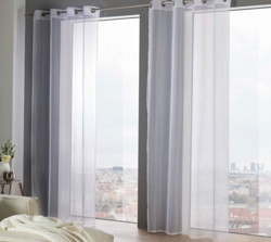 Záves Uni Voile s očkami