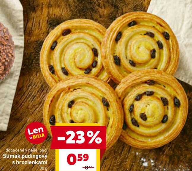 Slimák pudingový s hrozienkami 80 g 