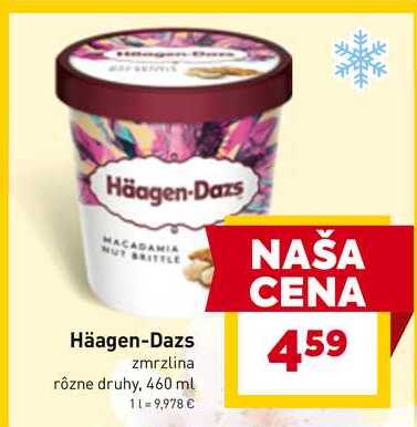 Häagen-Dazs zmrzlina rôzne druhy, 460 ml 