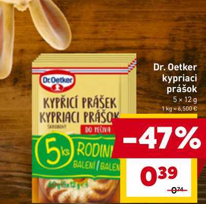 Dr. Oetker kypriaci prášok 5 x 12 g 