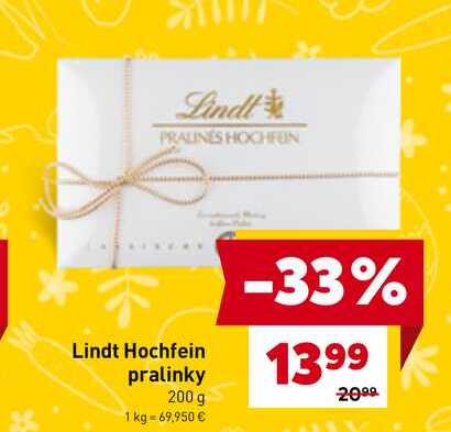 Lindt Hochfein pralinky 200 g