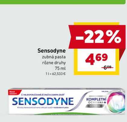 Sensodyne KOMPLETNÍ OCHRANA+ 75ml
