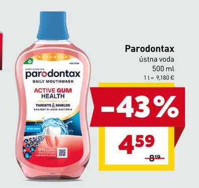 Parodontax ústna voda 500 ml 