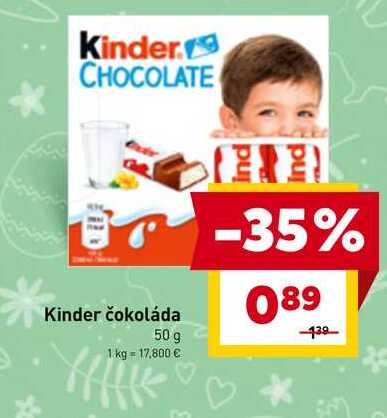 Kinder čokoláda 50 g 