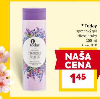 Today sprchový gél rôzne druhy 300 ml