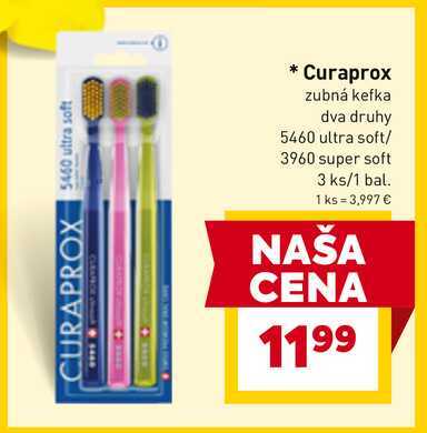Curaprox zubná kefka dva druhy 5460 ultra soft/ 3960 super soft 3 ks/1 bal. 