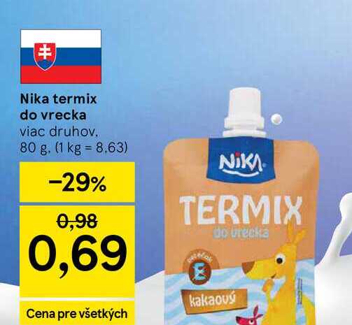 Nika termix do vrecka viac druhov 80 g