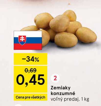 Zemiaky konzumné 1 kg 
