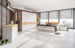 Spálňa - skriňa s otočnými dverami