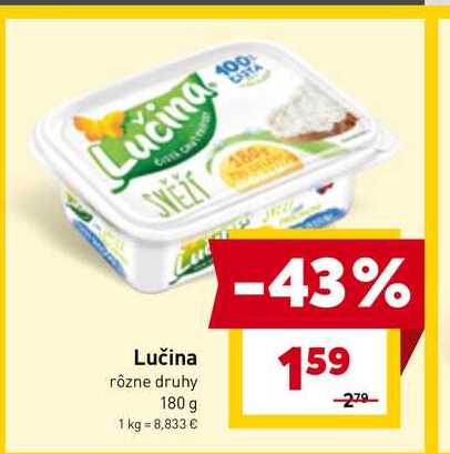 Lučina rôzne druhy 180 g 