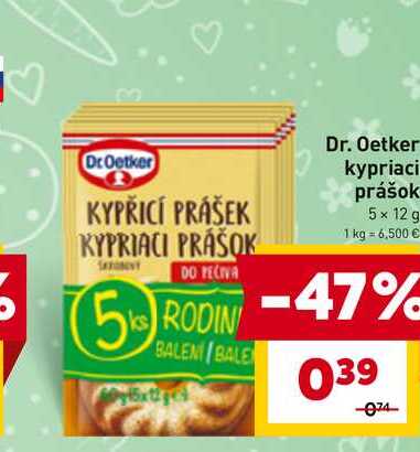 Dr. Oetker kypriaci prášok 5x 12 g 