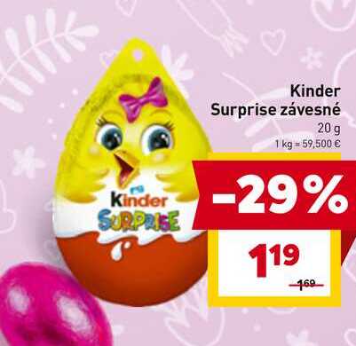 Kinder Surprise závesné 20g 