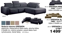 Sedacia súprava GRENADA XL