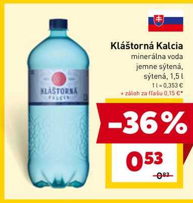 Kláštorná Kalcia Jemne 1,5 l