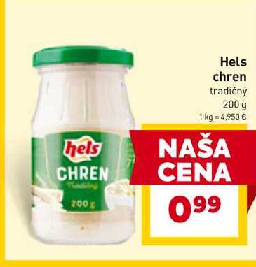 Hels chren tradičný 200 g 
