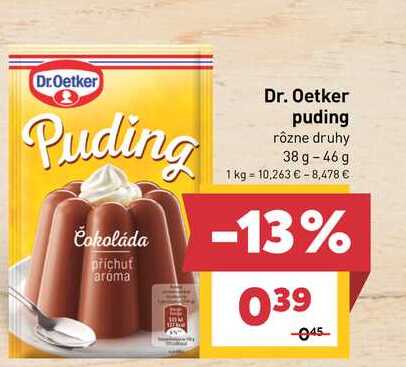 Dr. Oetker Puding Čokoláda 38 g - 46 g 