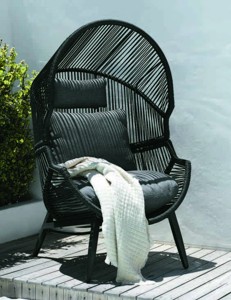 Záhradné kreslo HALVREBENE