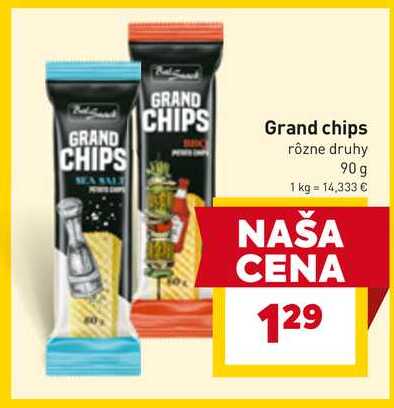 Grand chips rôzne druhy 90 g 